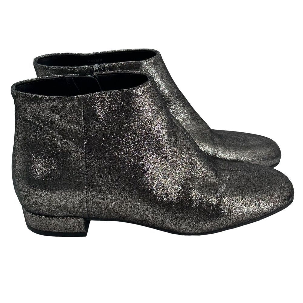 Karl Lagerfield Women Ilayna Leather Bronze/Gold Bootie Size 6
